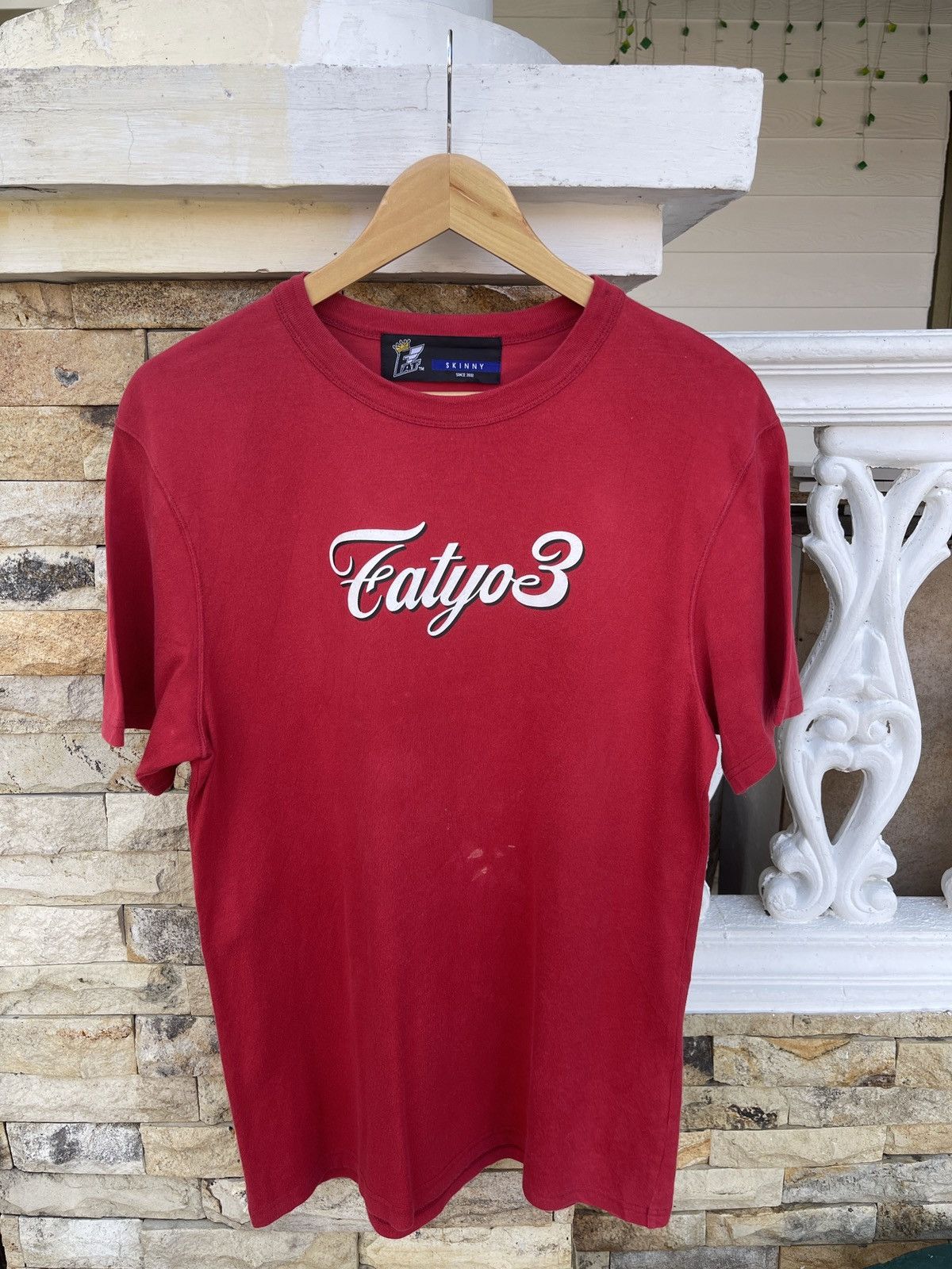 Last Drop🔥Rare🔥Vintage 02’ y2k Fatyo3 Spellout Logo T-Shirt