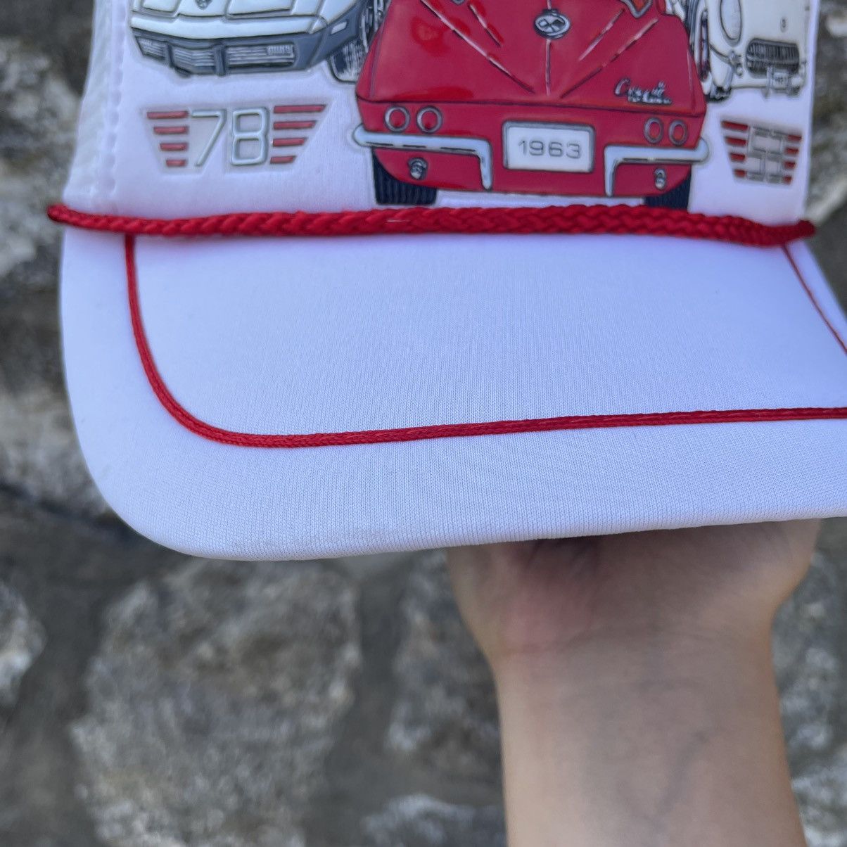 Chevrolet Vintage 80s Chevrolet Corvette Rope Trucker Hat Snapback Size ONE SIZE - 3 Thumbnail