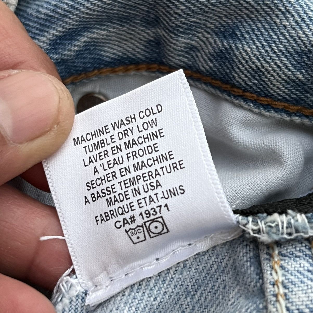 RE/DONE RE / DONE x LEVIS RECONSTRUCTED DENIM WASHED DISTRESSED Size 28" / US 6 / IT 42 - 7 Thumbnail