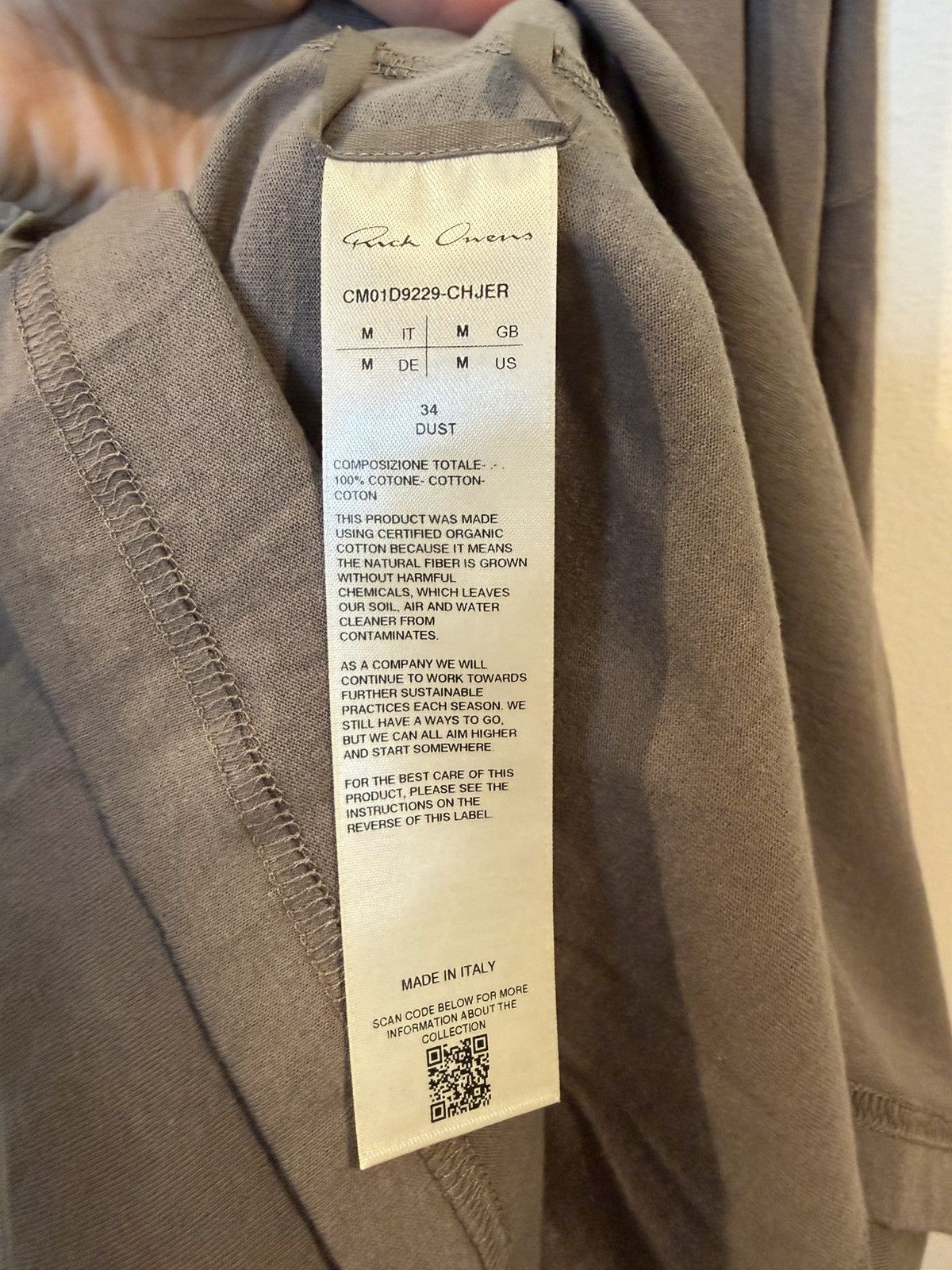Champion × Rick Owens Rick Owens x Champion Tommy T Dust Size US M / EU 48-50 / 2 - 4 Thumbnail