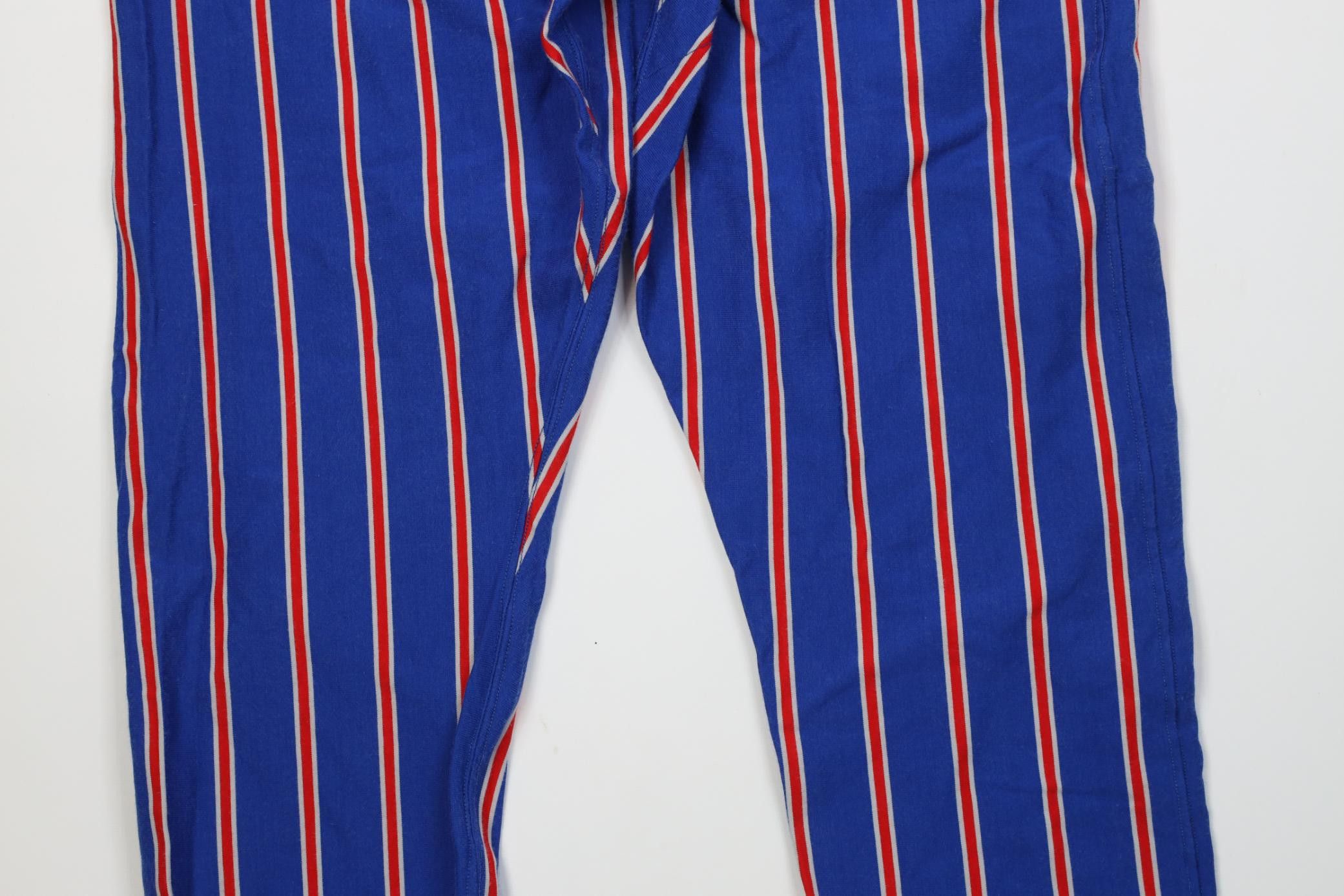 Vintage Vintage 90s Buffalo Bills Football Striped Baseball Pants Size US 40 / EU 56 - 12 Thumbnail