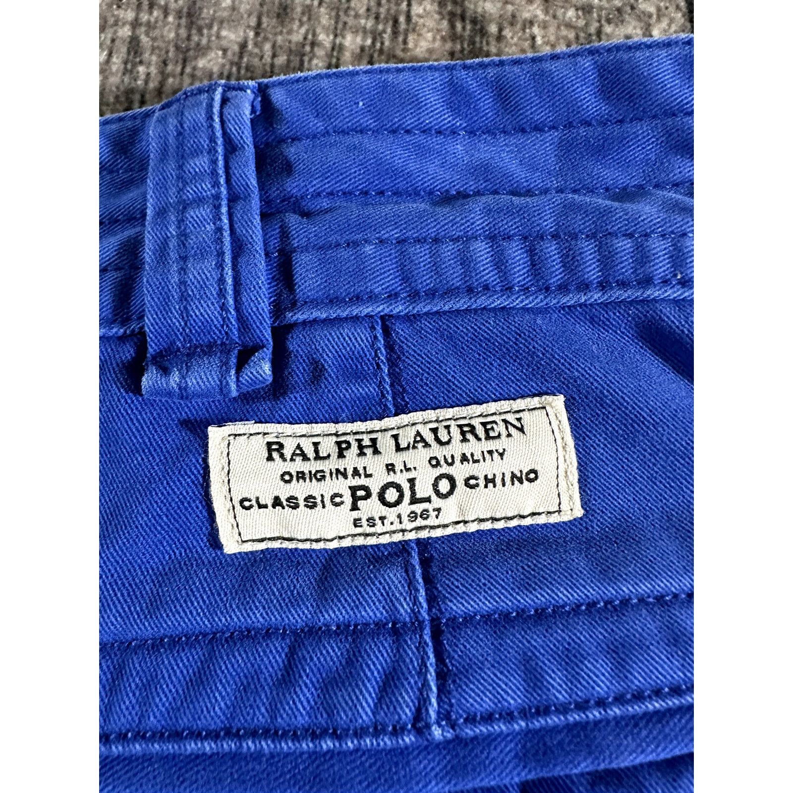 Polo Ralph Lauren Polo Ralph Lauren Mens Blue Cargo Cotton Shorts 40 x 10 Size US 40 / EU 56 - 5 Thumbnail