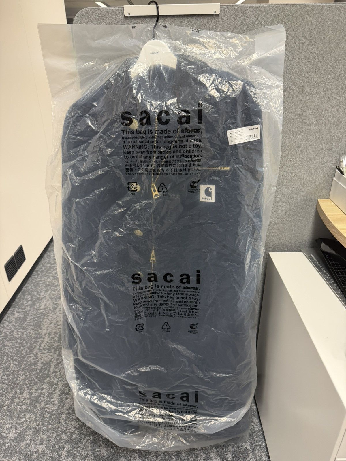 Sacai Sacai x Carhartt WIP Duck Coat Blue size 2 Size US M / EU 48-50 / 2 - 5 Thumbnail