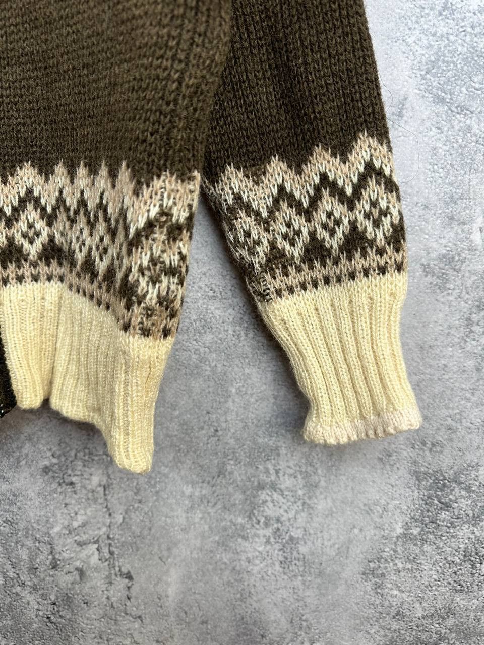 Vintage Nordstrikk Norway Wool Cardigan Pewter Clasp Nordic Isle Size M / US 6-8 / IT 42-44 - 8 Thumbnail