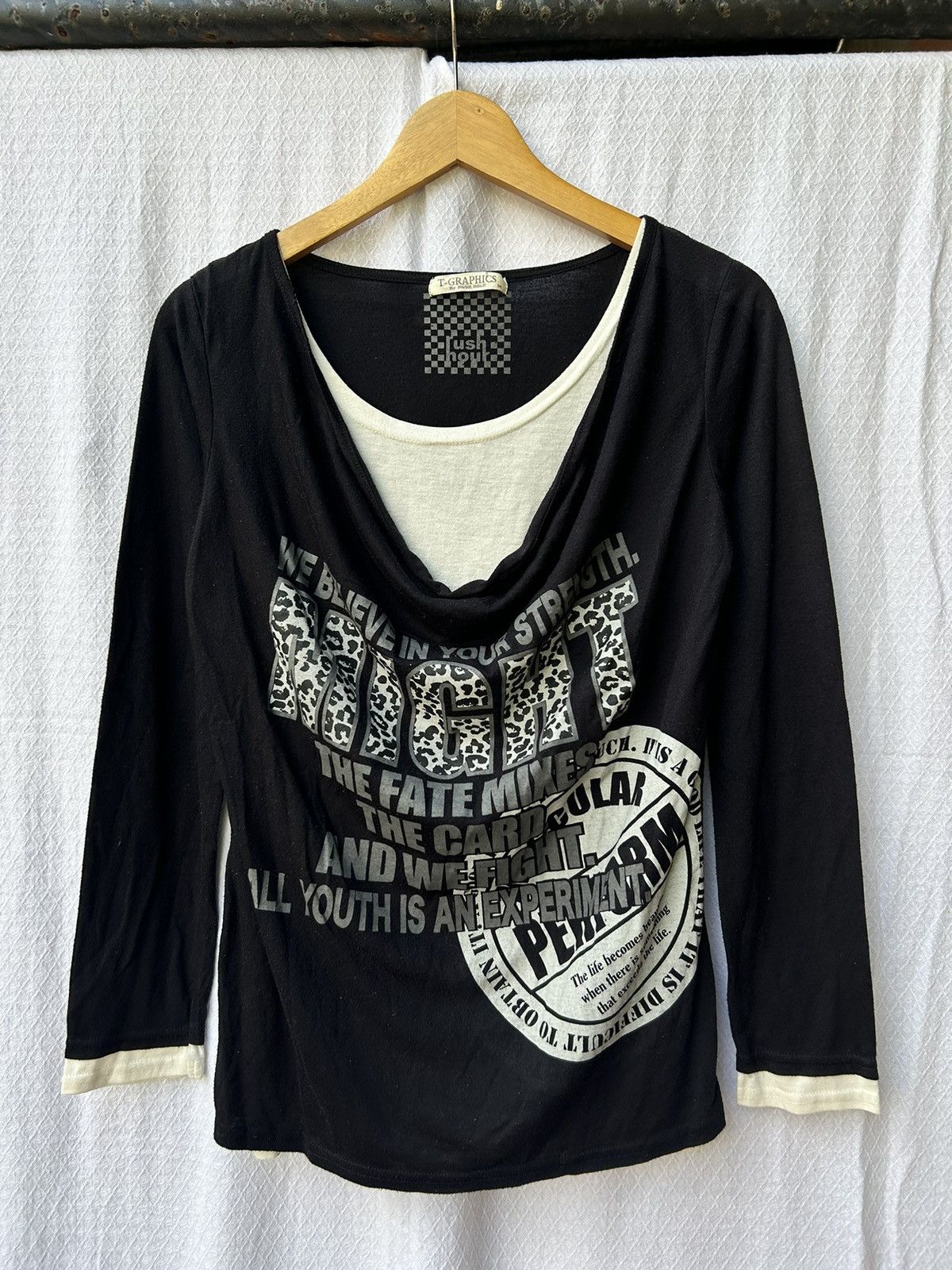 Double layer japanese poem archive longsleeve