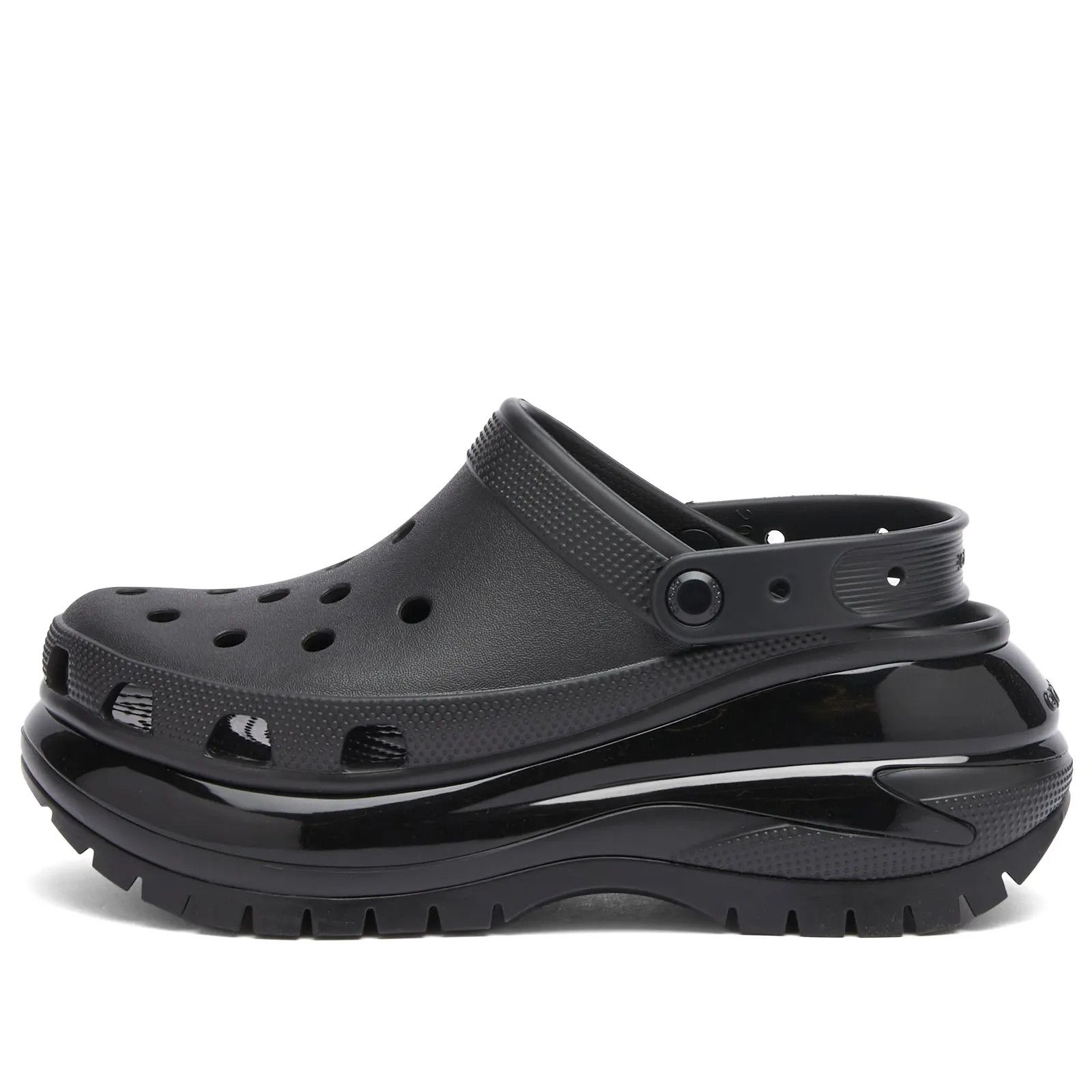Crocs Crocs Classic Mega Crush Clog Black 207988-001 US 7 EU 39-40 Size US 7 / EU 40 - 2 Thumbnail