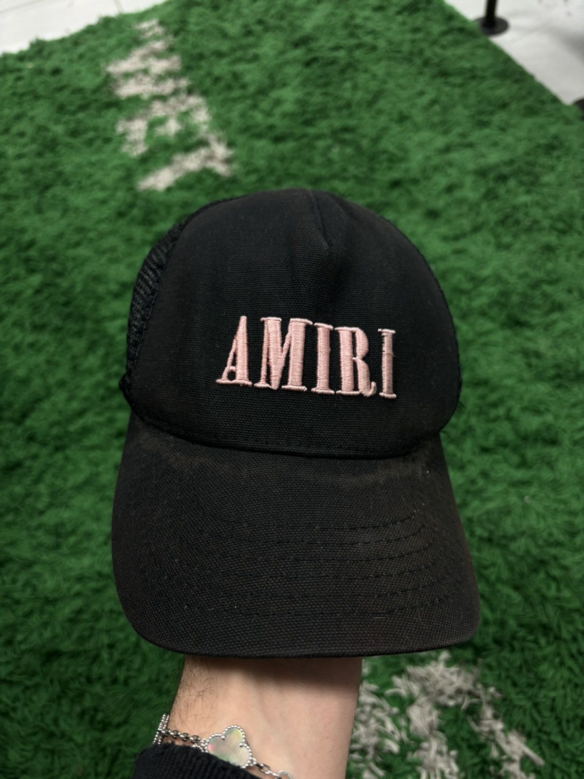 image of Amiri Black Pink Trucker, Men's