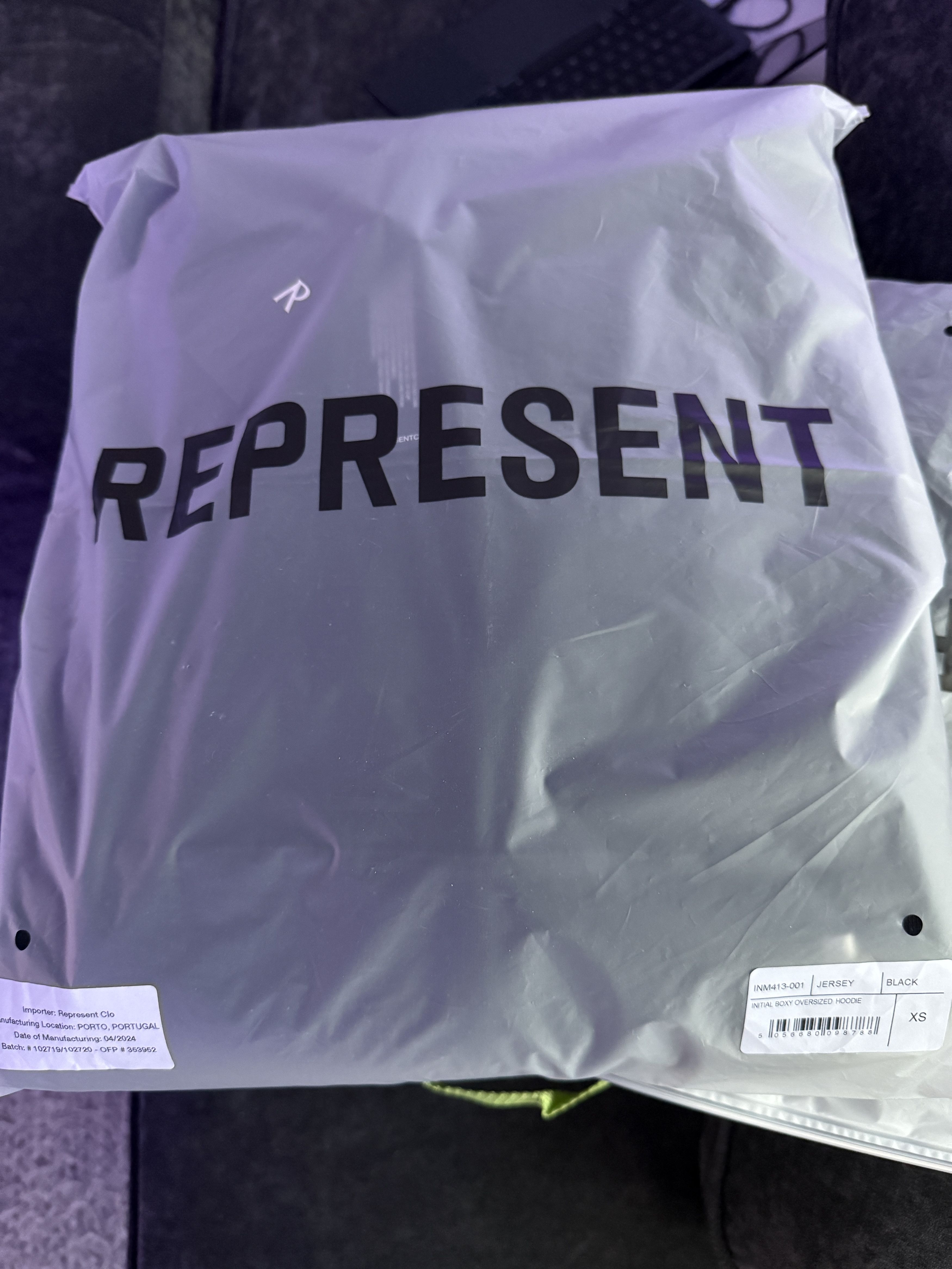 Represent Clo. Initial Boxy Hoodie Size US XS / EU 42 / 0 - 6 Thumbnail