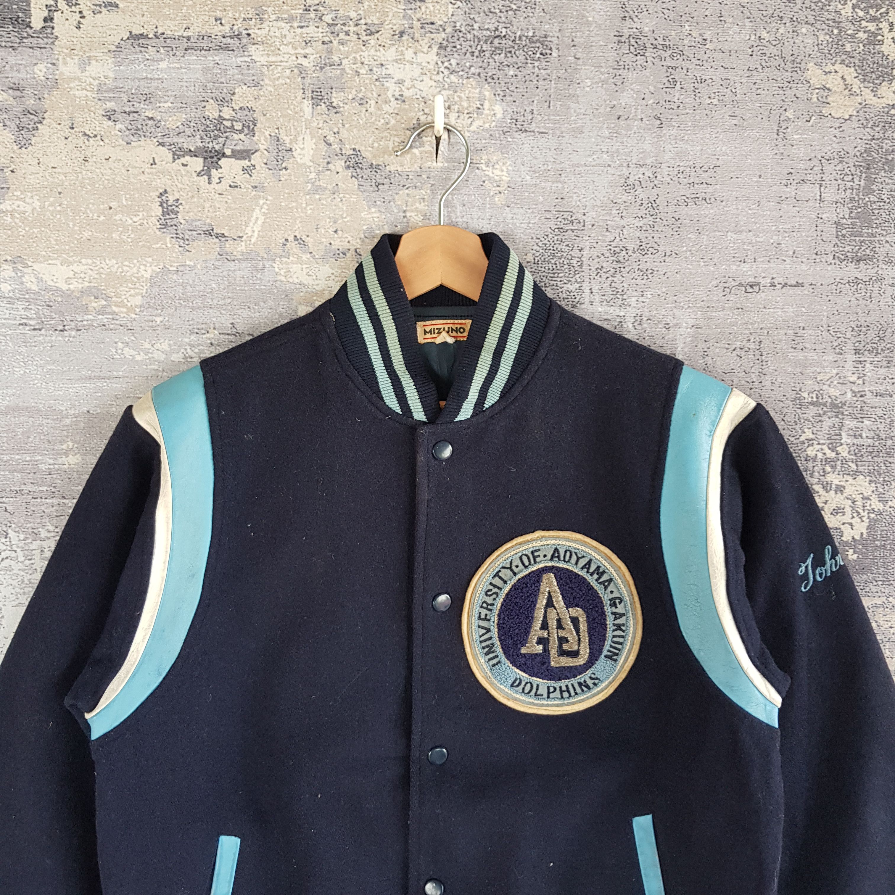 Vintage Vintage Mizuno Wool Varsity Jacket University Aoyama Jacket Size US S / EU 44-46 / 1 - 2 Thumbnail