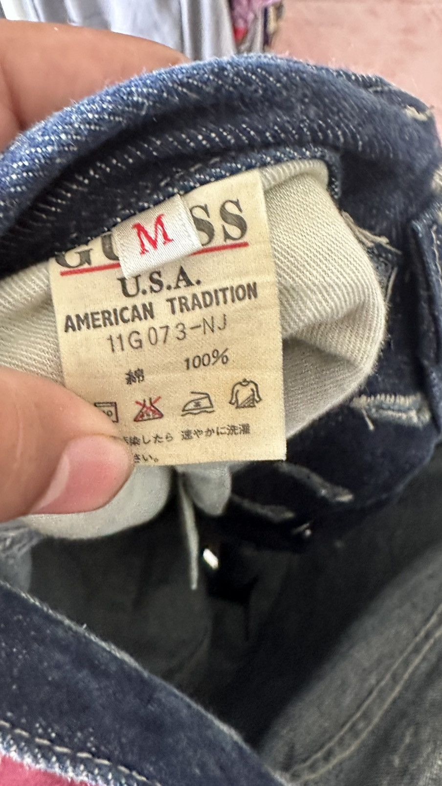 Guess VINTAGE GUESS MADE IN USA WIDE LEG DENIM PANT Size US 28 / EU 44 - 9 Thumbnail
