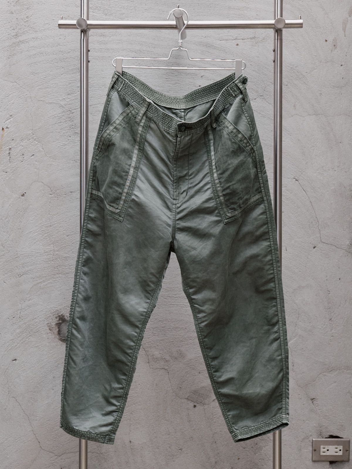 Porter Classic Porter Classic SUPER NYLON MASH BAKER PANTS - OLIVE Size US 34 / EU 50 - 1 Thumbnail