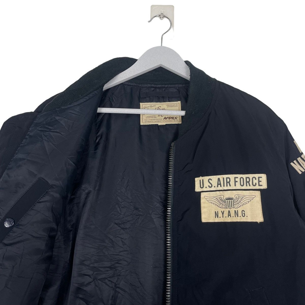 Avirex 💥AVIREX US FORCE FULL PATCH RIOT BOMBER Size US XL / EU 56 / 4 - 10 Thumbnail