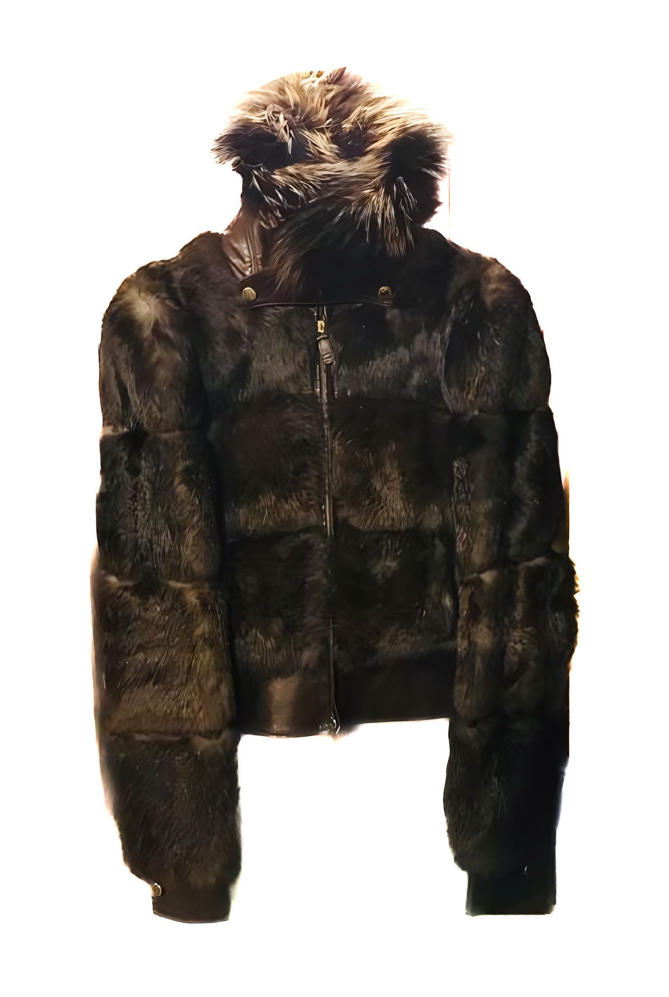 Gucci FUR LEATHER JACKET BY FRIDA GIANNINI Size XS / US 0-2 / IT 36-38 - 1 Thumbnail