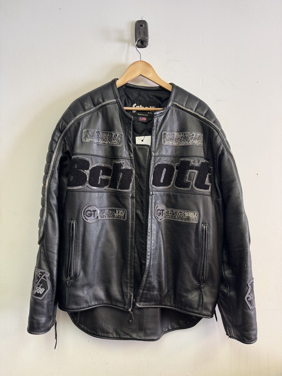 Vintage Schott leather jacket Size US XL / EU 56 / 4 - 1 Thumbnail