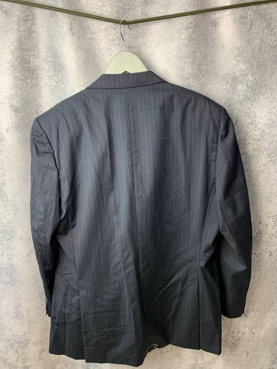 Corneliani Corneliani 100% Wool 2-Button Suit Navy Pinstripe Italy 50R Size 50R - 6 Thumbnail
