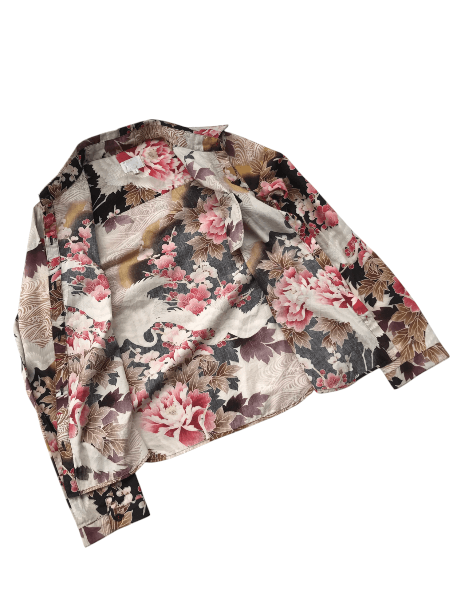 Takeo Kikuchi Takeo Kikuchi Japanese Vintage Flowers Swan Long Sleeve Size S / US 4 / IT 40 - 4 Thumbnail