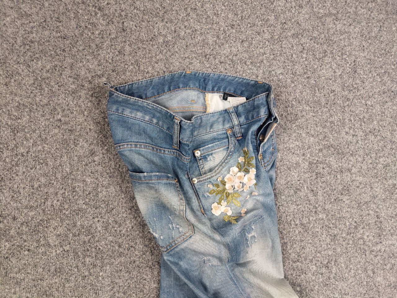 Dsquared2 Vintage Dsquared2 distressed embroidered Straight W Jeans Size 36" / US 14 / IT 50 - 11 Thumbnail