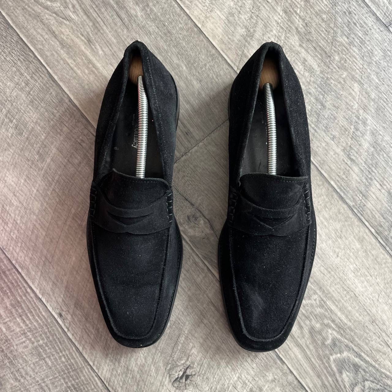 Russell & Bromley Russell & Bromley Black Suede Handmade Penny Strap EU 43 Size US 10 / EU 43 - 1 Thumbnail