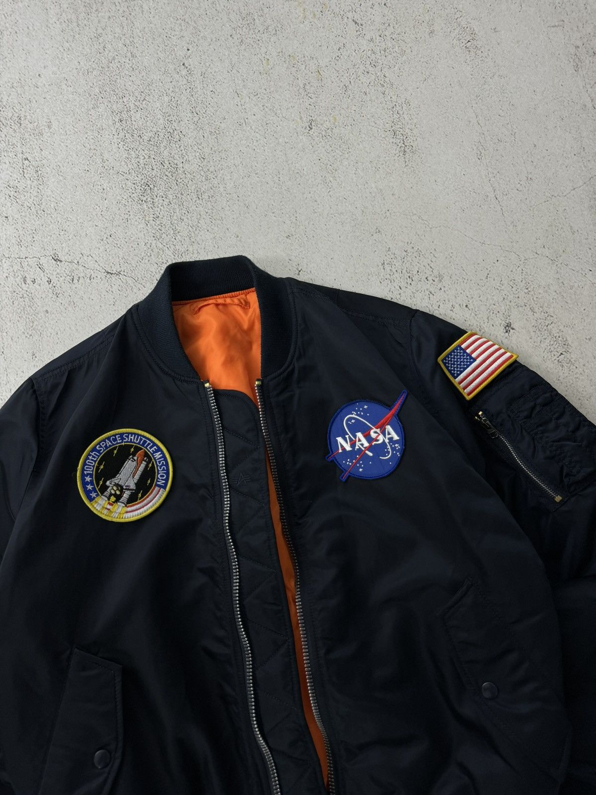 Alpha Industries × NASA Alpha Industries Space Nasa MA 1 Flyers Bomber Jacket Size US M / EU 48-50 / 2 - 5 Thumbnail