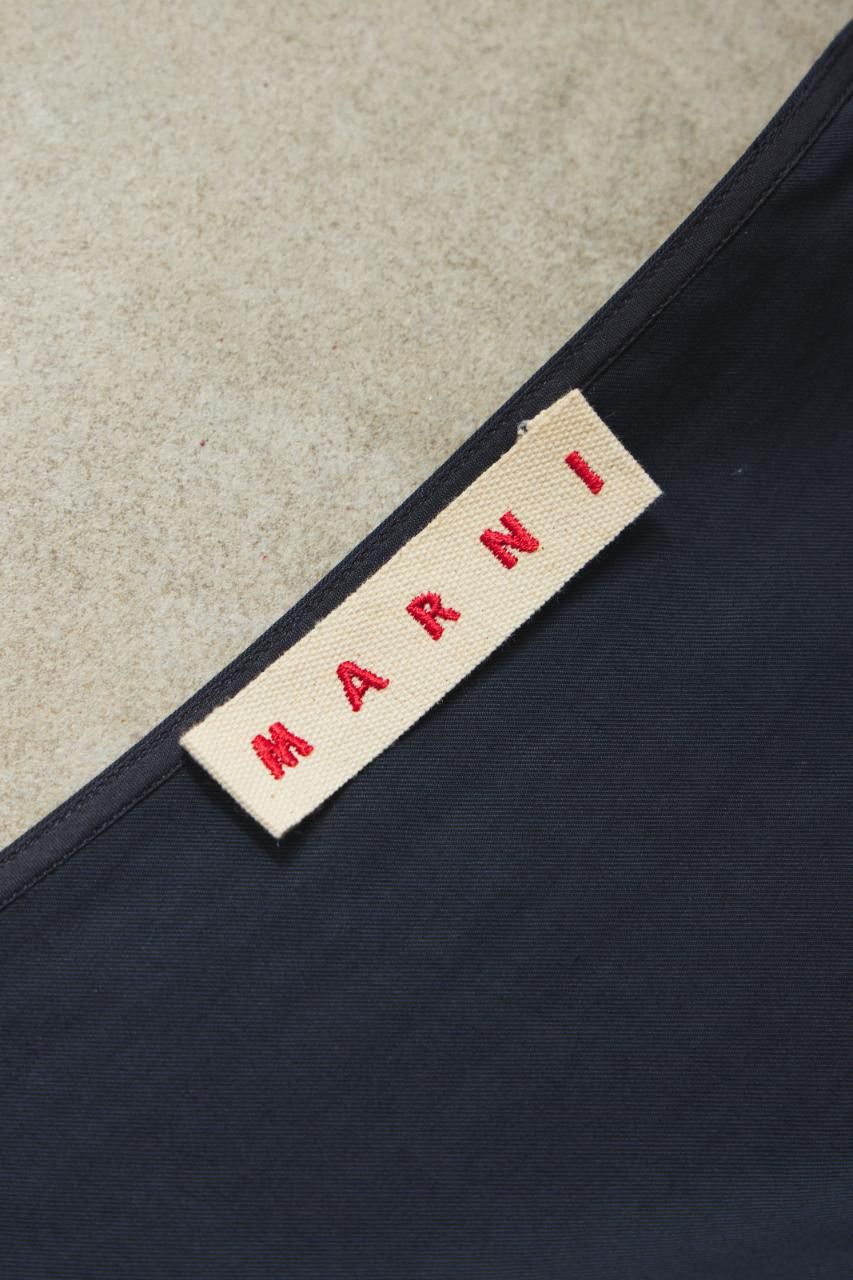 Marni Marni Asymmetric Draped Skirt Navy Size 28" / US 6 / IT 42 - 7 Thumbnail