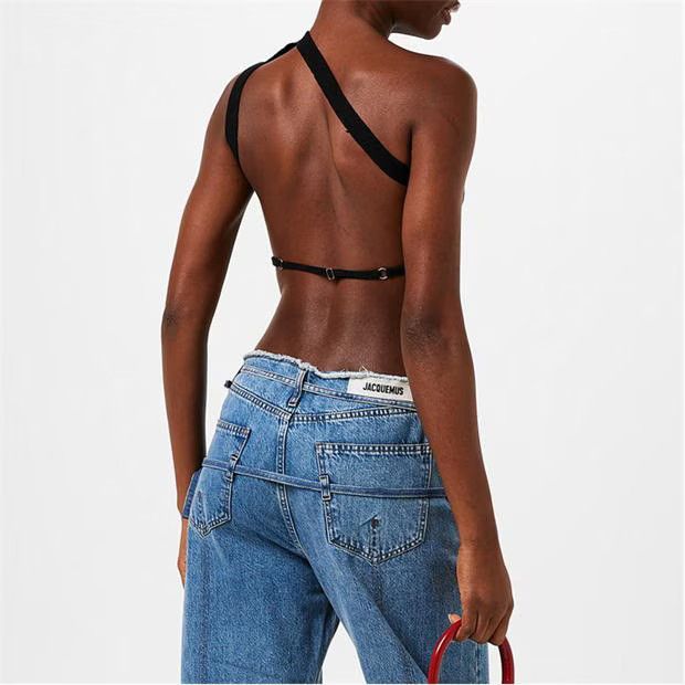 Jacquemus o1g2r1mq1024 Cropped Top in Black Size S / US 4 / IT 40 - 4 Thumbnail