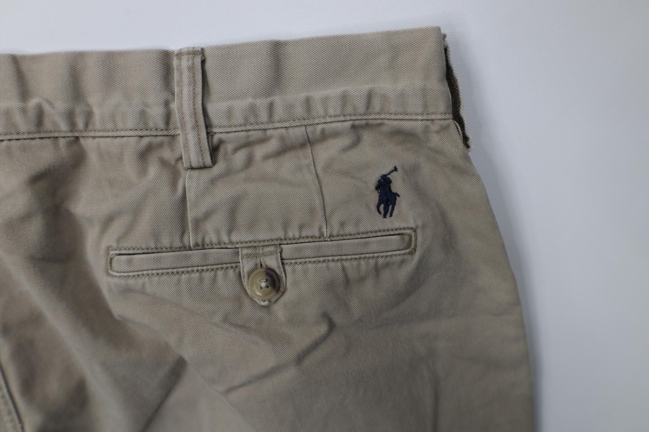 Polo Ralph Lauren Vintage Y2K Ralph Lauren Wide Leg Chino Pants Trousers Beige Size US 38 / EU 54 - 16 Thumbnail