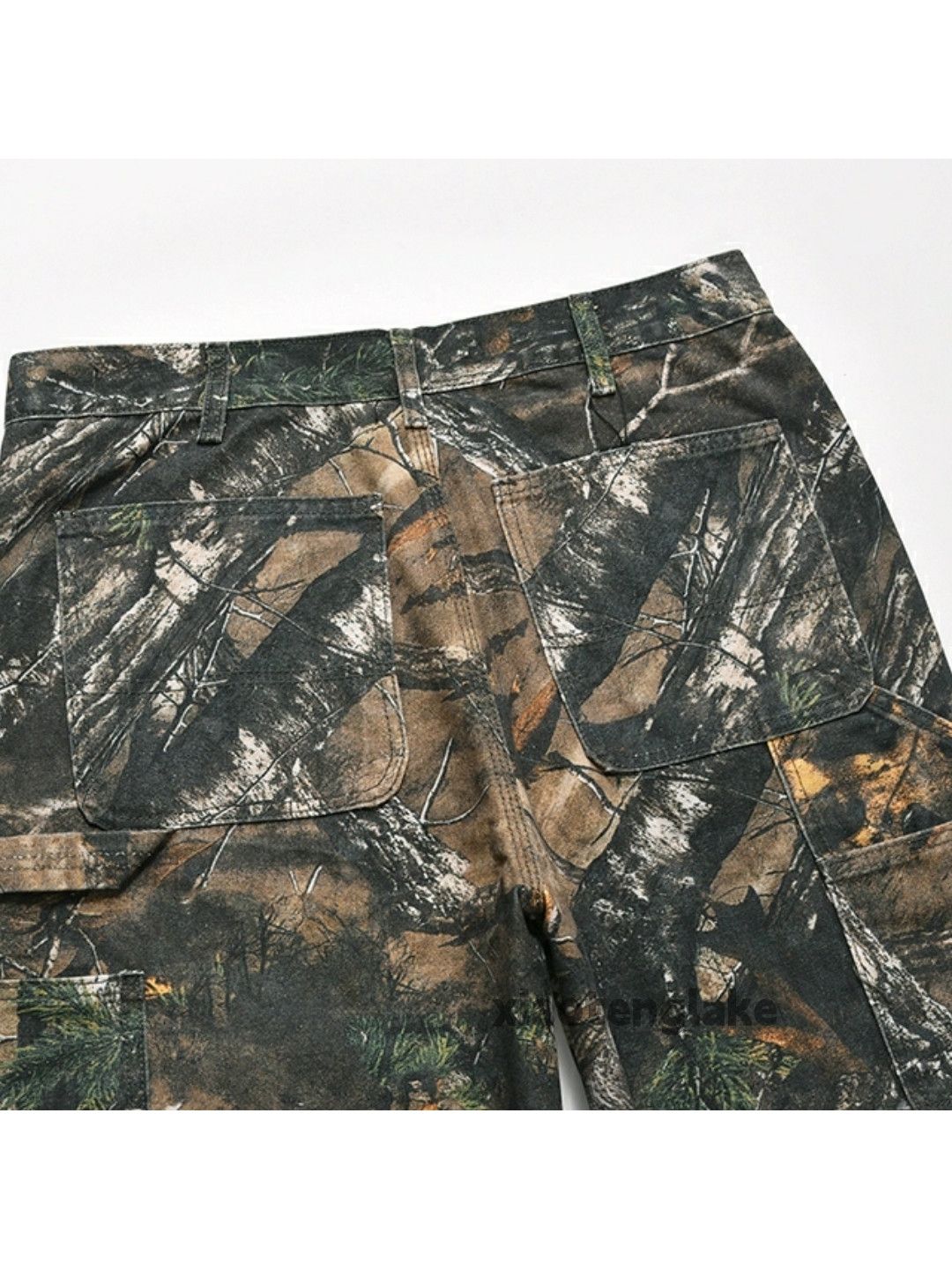 Designer × Japanese Brand × Vintage Unisex washed faded full pattern hiphop carpenter pants Size US 36 / EU 52 - 3 Thumbnail