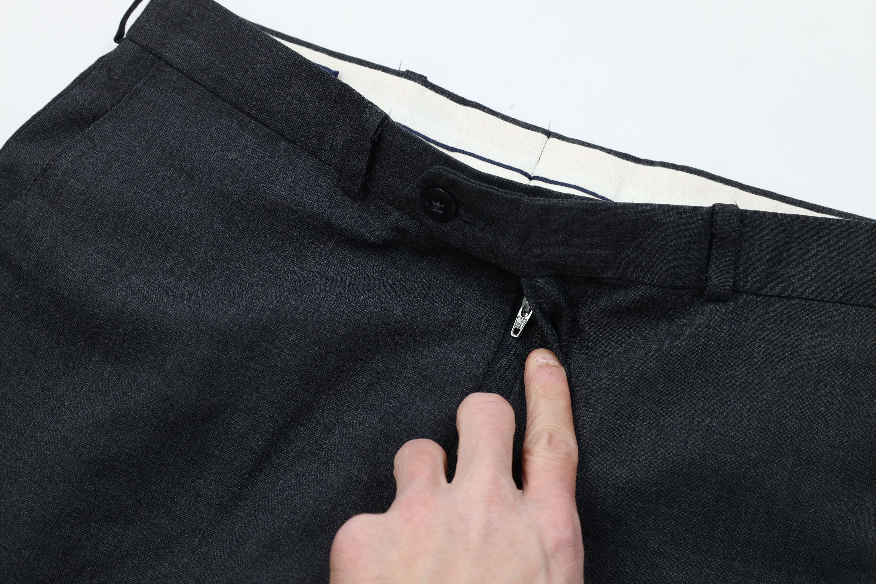 Ralph Lauren Vintage 90s Chaps Ralph Lauren Wool Knit Chino Pants Gray Size US 32 / EU 48 - 6 Thumbnail