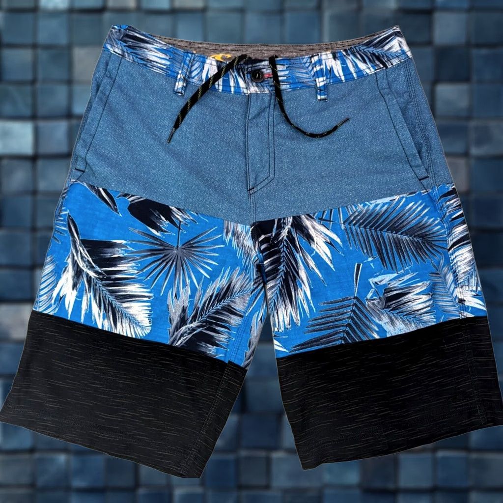 O'Neill O'Neill Board Shorts Men 30 Floral Hawaiian Swim Trunks 10" Inseam Blue Poly Blend Blended Fabric Surf Hawaii Men Size US 30 / EU 46 - 1 Thumbnail