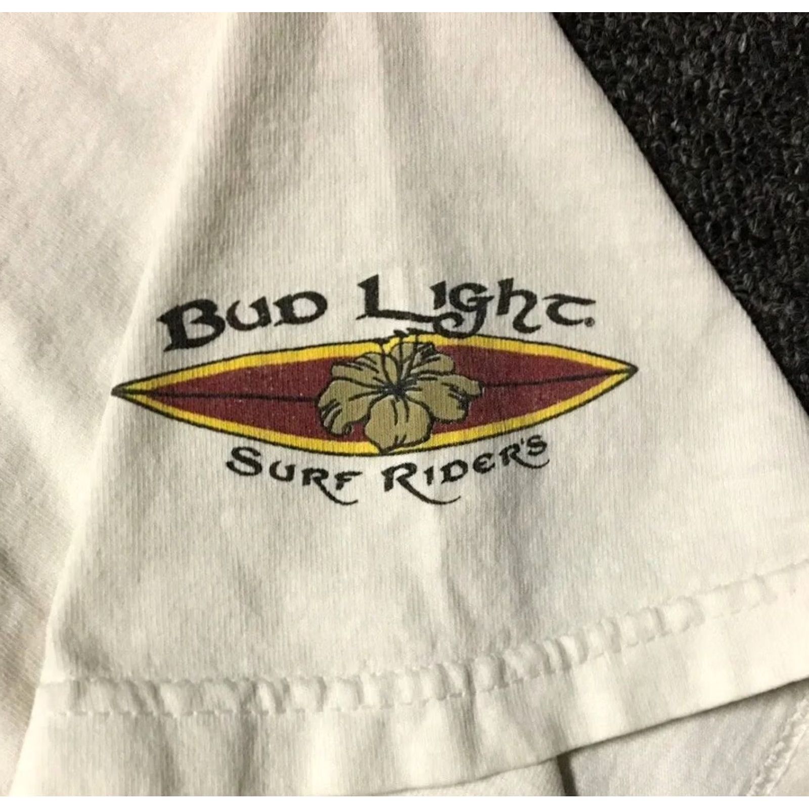 Vintage VINTAGE Bud Light Surf Riders Team Faded Shirt XL Bar Beer Beach Biker Grunge 90s Size US XL / EU 56 / 4 - 3 Thumbnail