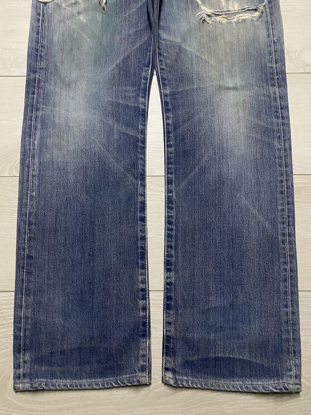 Levi's Vintage Levis 501 Distressed Loose Jeans Size US 33 - 5 Thumbnail