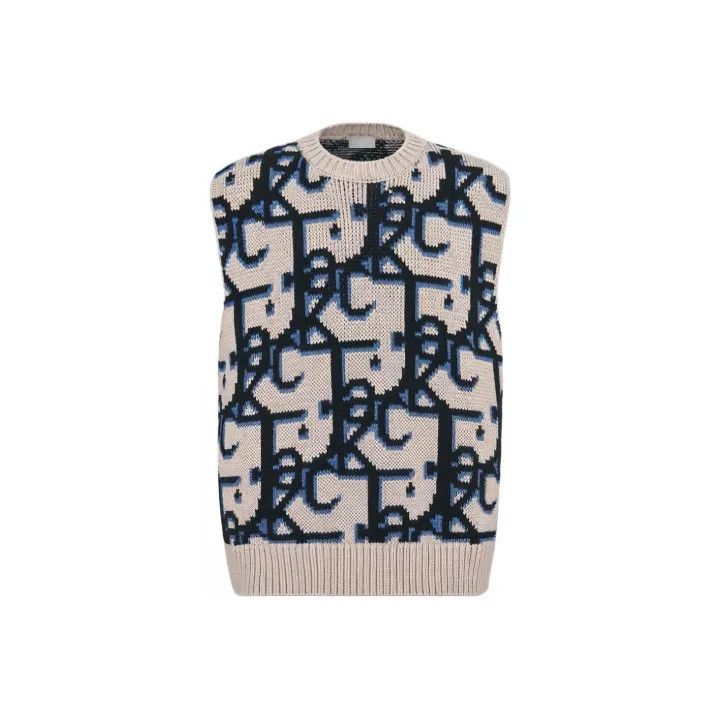 Dior Dior x Travis Scott Logo Knit Vest 0079 Size US M / EU 48-50 / 2 - 1 Thumbnail
