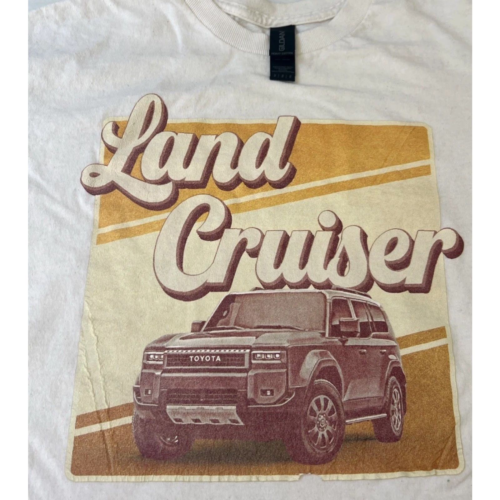 Gildan VINTAGE Toyota Land Cruiser Tee Shirt Adult Medium White OG SUV Authentic Classic NWD Size US M / EU 48-50 / 2 - 2 Thumbnail