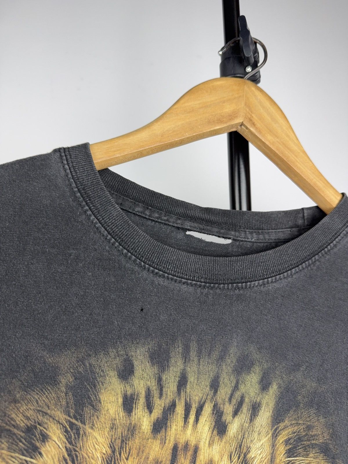 Vintage 00s Y2K Leopard Graphic T Shirt Double Sided Animal Tee Size US L / EU 52-54 / 3 - 5 Thumbnail