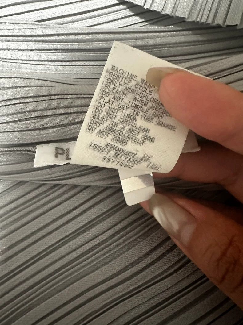 Issey Miyake Issey Miyake size:3 Grey double-flowered long-sleeved shir Size S / US 4 / IT 40 - 4 Thumbnail