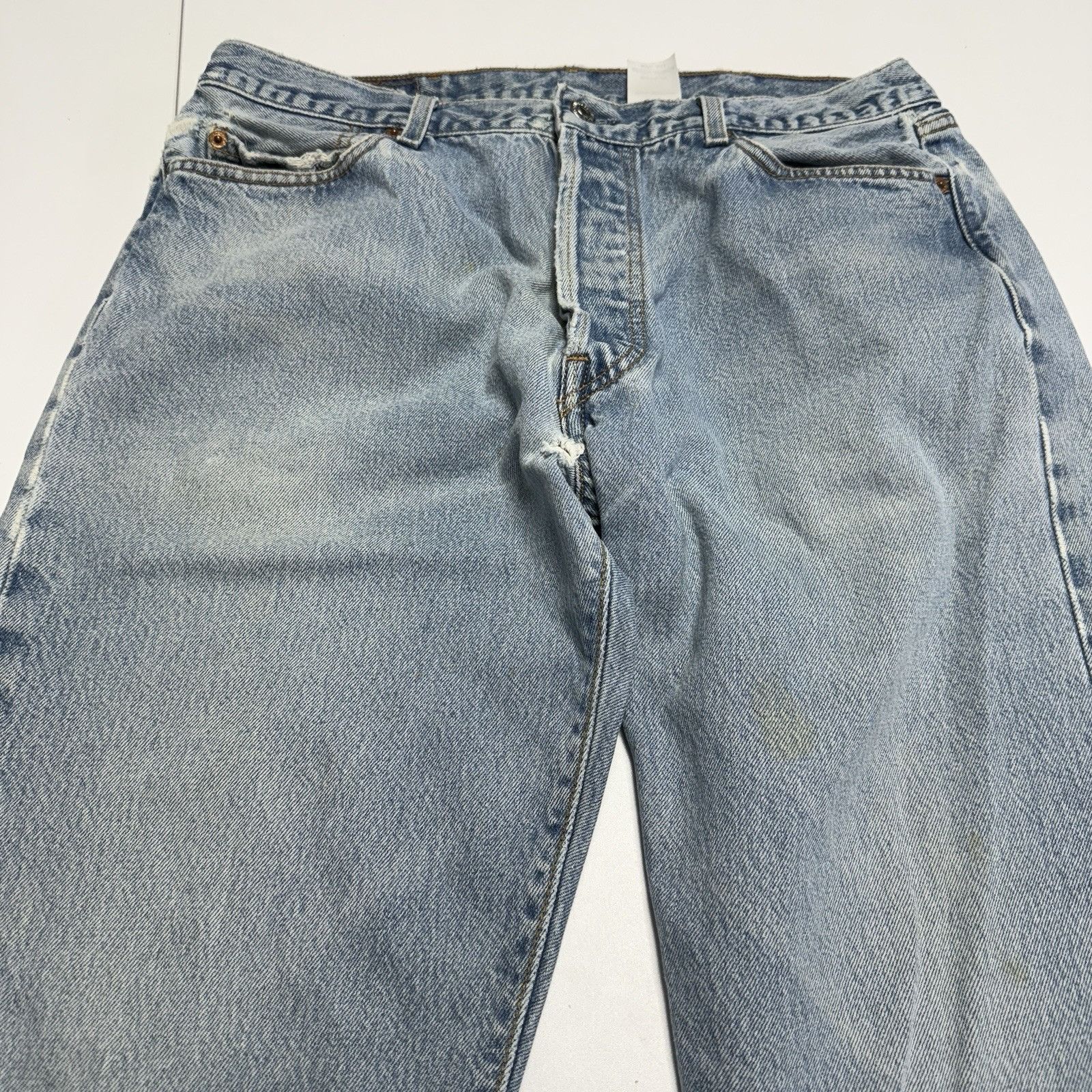 Levi's Levi's 501xx Jeans Mens Size 38x36 (32x30.5) Light Wash Deni Size US 38 / EU 54 - 7 Thumbnail