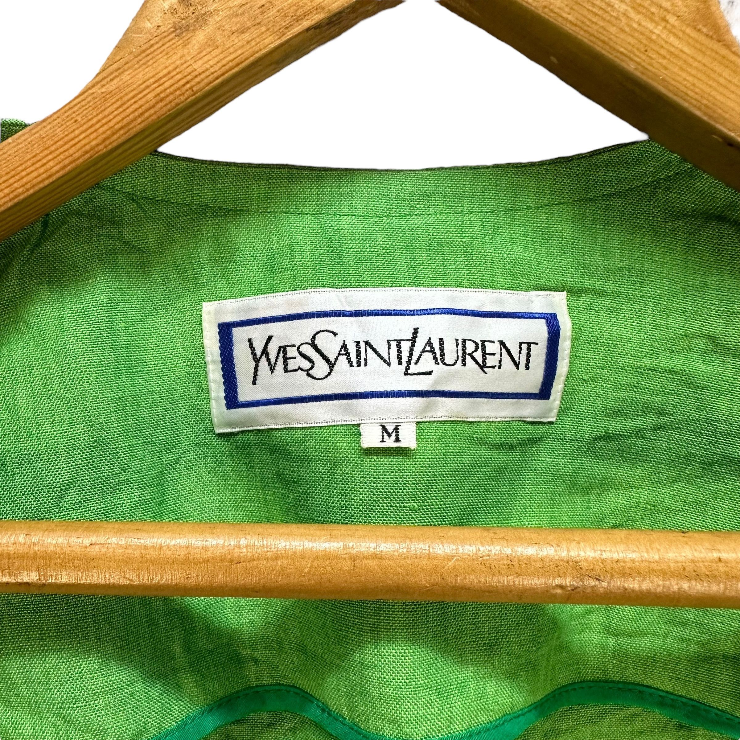 Yves Saint Laurent YVES SAINT LAURENT Short Sleeve Cropped Jacket #A45-1068 Size M / US 6-8 / IT 42-44 - 7 Thumbnail