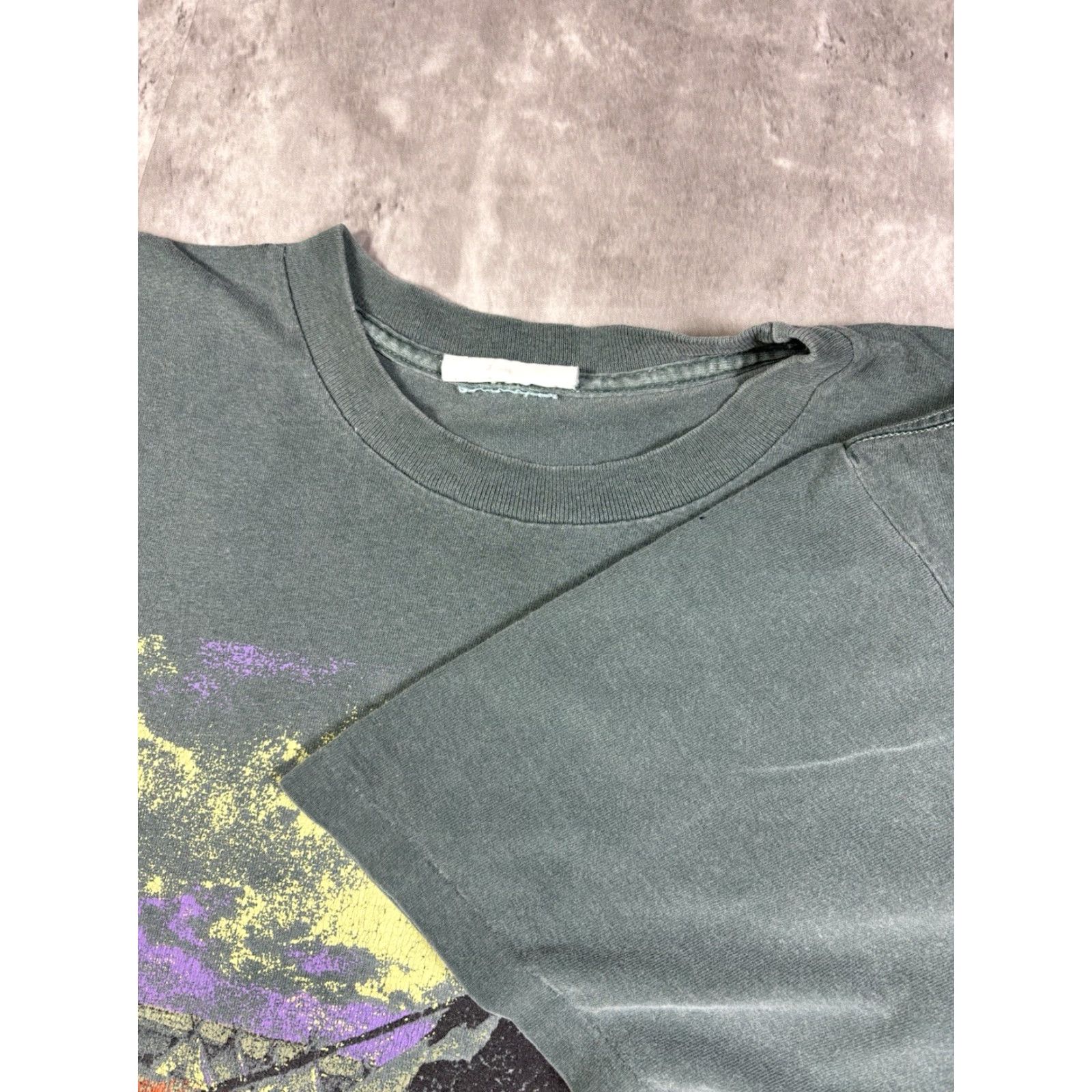 Native VINTAGE Native Tribal Graphic T-Shirt L Men Green Cotton Crew Neck Short Sleeve USA 90s Tribal Graphic Print Preshrunk Easy Care Size US L / EU 52-54 / 3 - 4 Thumbnail