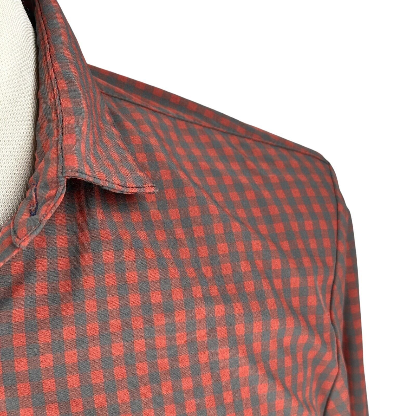 Mizzen+Main Mizzen + Main Shirt Mens Large Red Black Buffalo Button Up Size US L / EU 52-54 / 3 - 3 Thumbnail