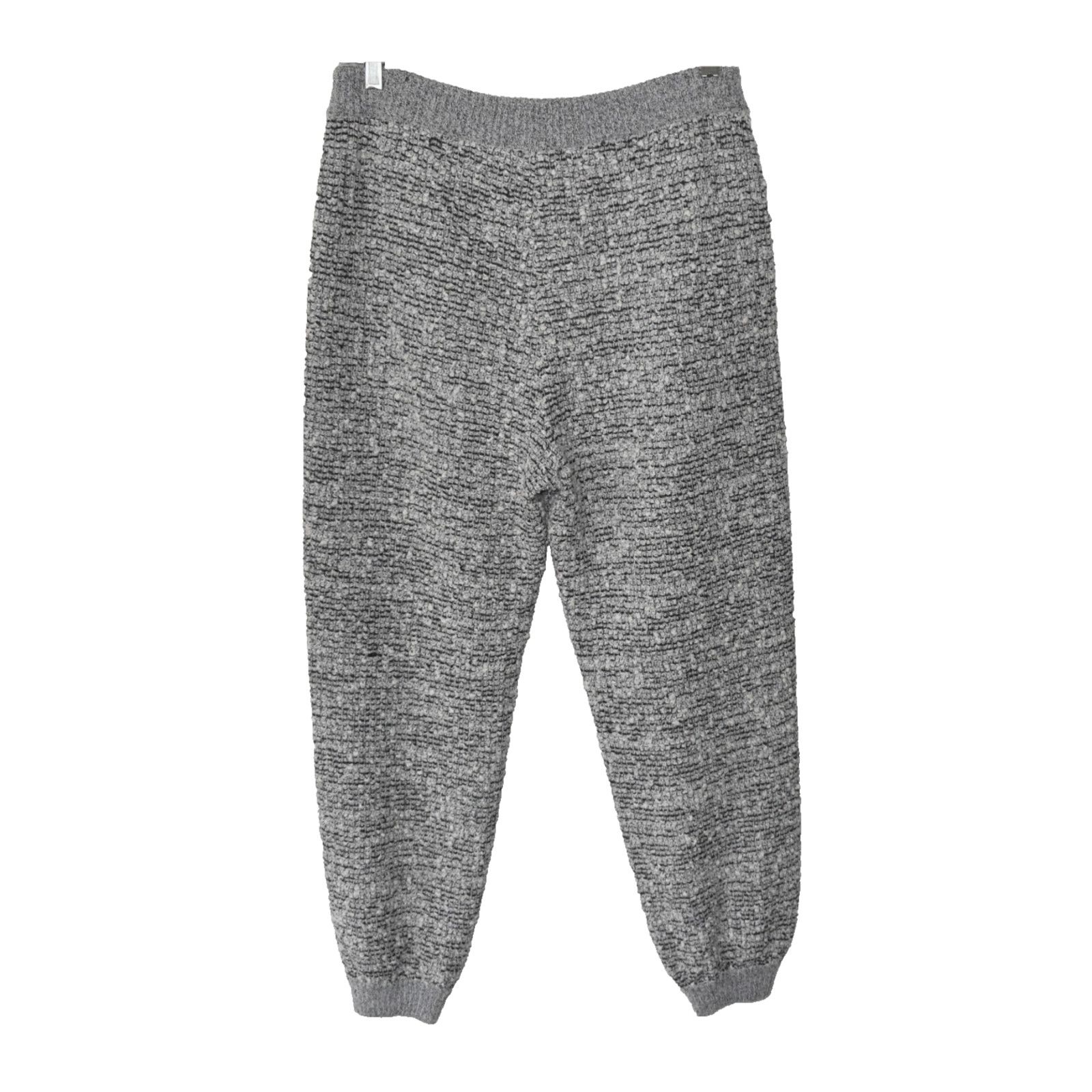 St. John ST JOHN Black White Cotton/Wool Boucle Knit Jogger Pants M Size 30" / US 8 / IT 44 - 2 Thumbnail