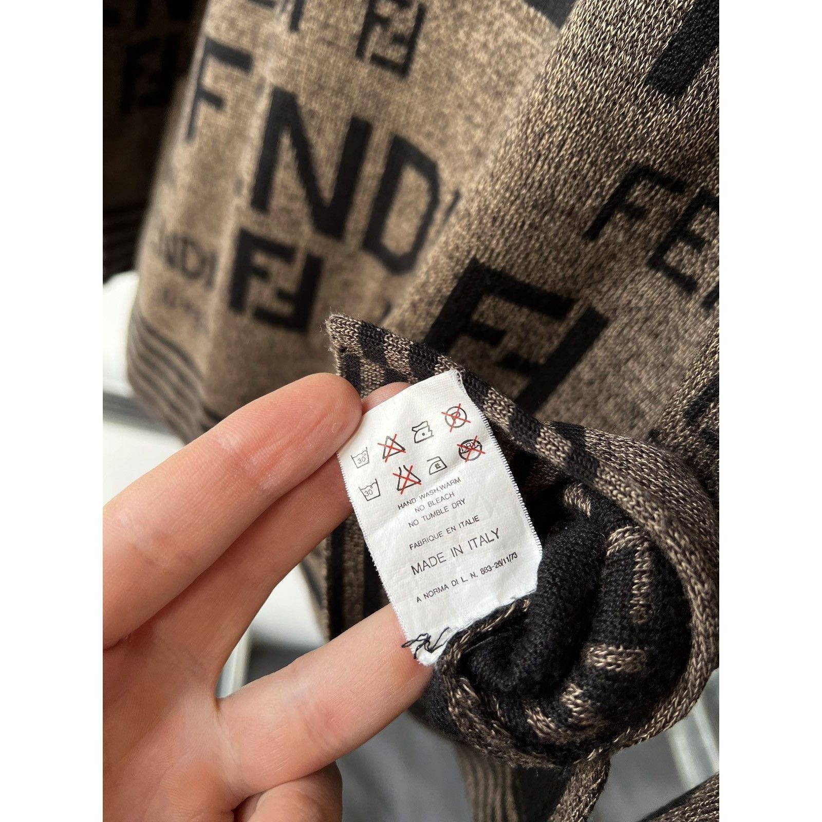 Fendi Fendi zucca ff monogram vintage wool sweater Size US S / EU 44-46 / 1 - 7 Thumbnail