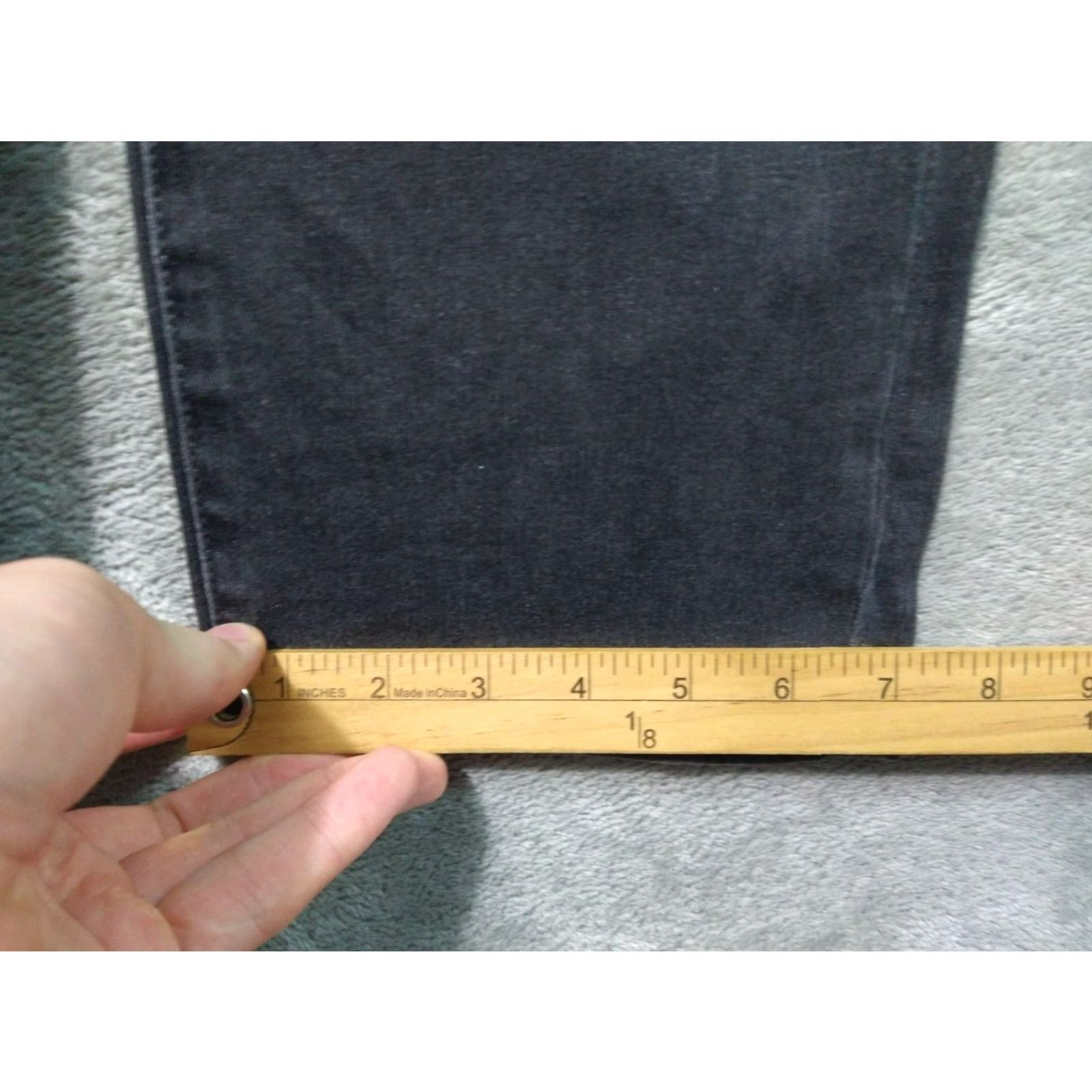 NYDJ NYDJ Jeans Womens 10 Black Denim Sheri Slim Lift Tuck Cropped Dark Wash Stretch Size 32" / US 10 / IT 46 - 6 Thumbnail