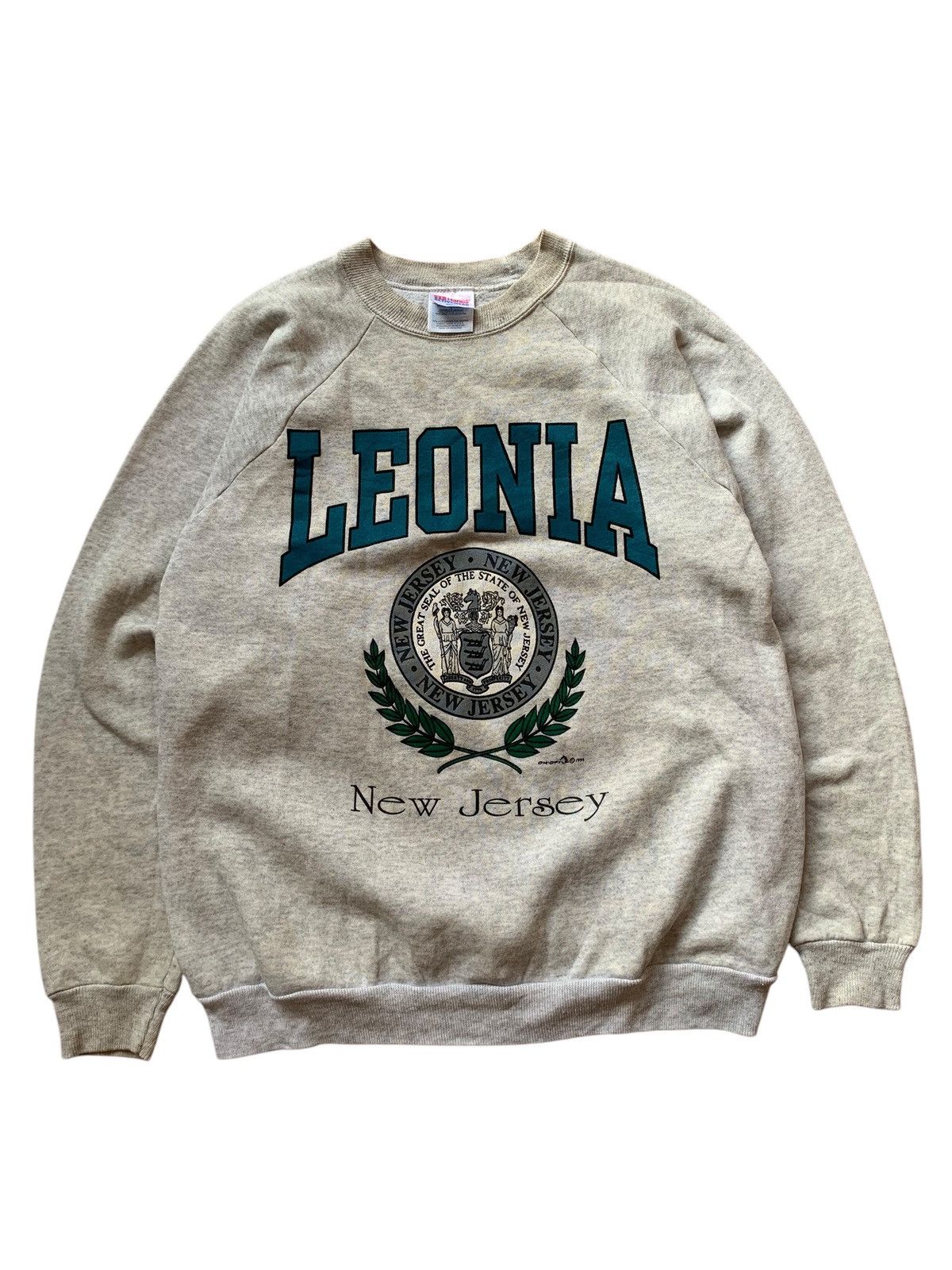 Hanes × Vintage 🔥VTG LEONIA N.JERSEY CREWNECK SWEATSHIRTS Size US L / EU 52-54 / 3 - 1 Thumbnail