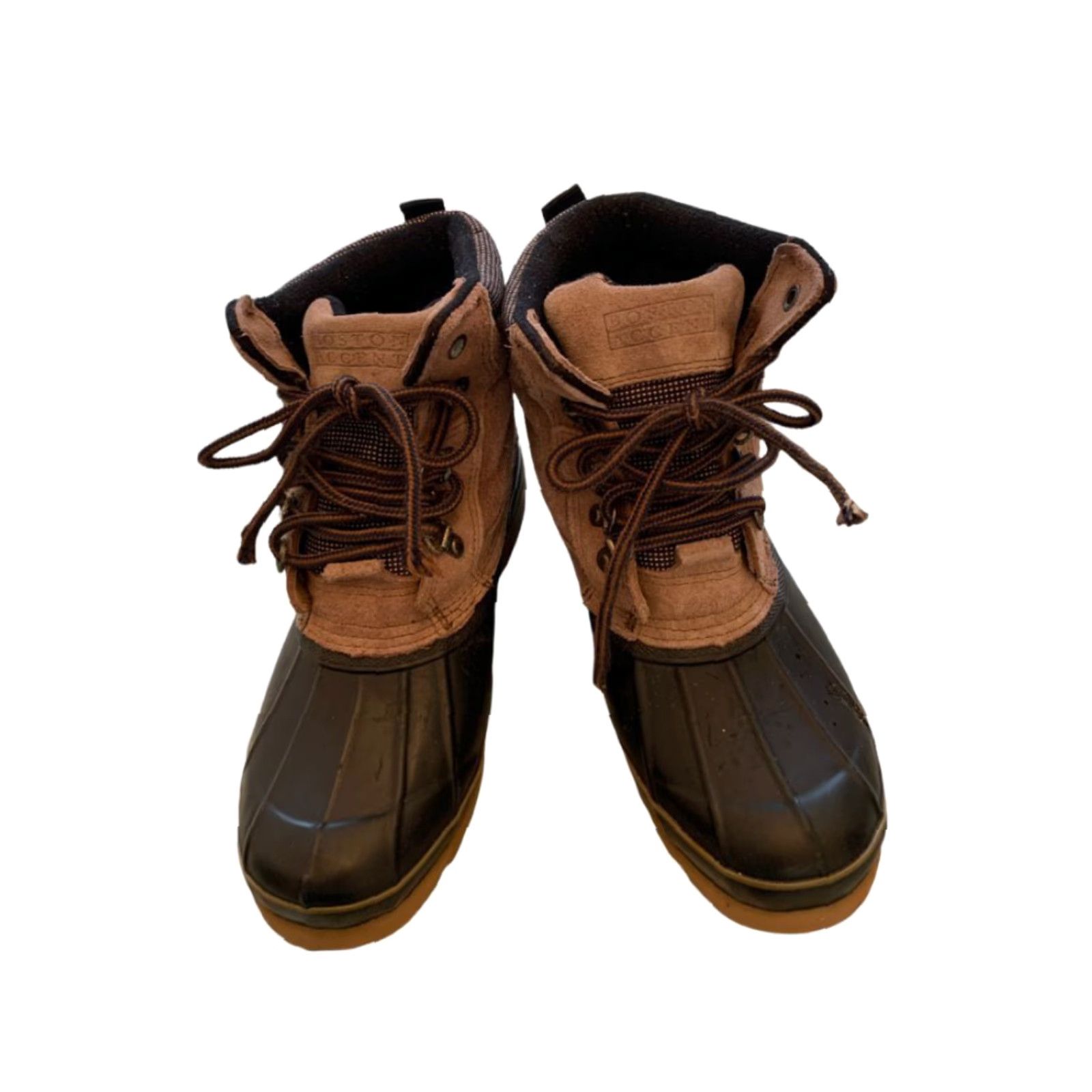 Vintage VINTAGE Boston Accent Sleek Women’s Lace Up Winter Boots Tan Suede Navy Blue 9M Blue Suede Winter Boots Women’s Shoes Duck Boots Size US 9 / IT 39 - 2 Thumbnail