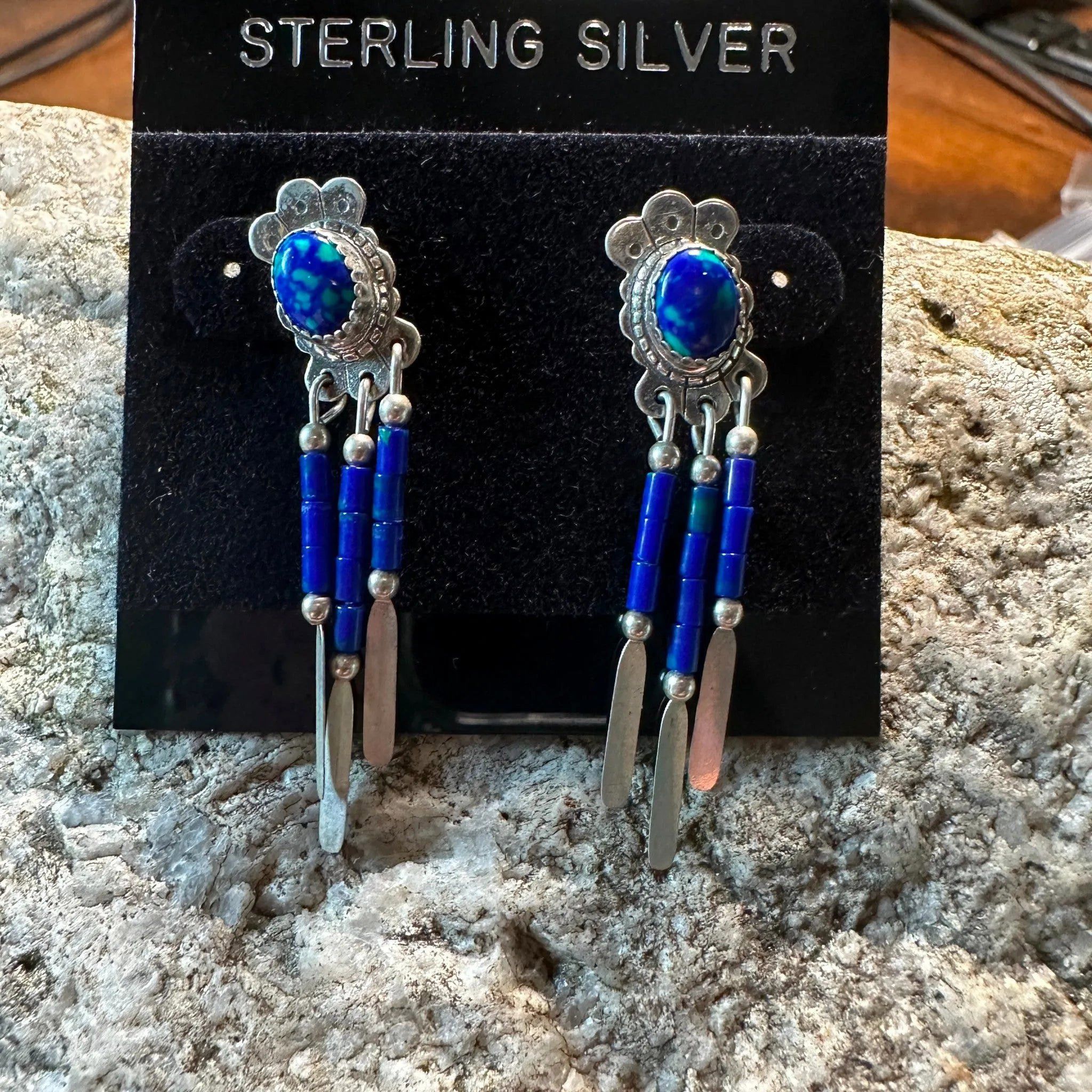 Other Turquoise & Silver Elegance: Timeless Native American Drop E Size ONE SIZE - 1 Thumbnail