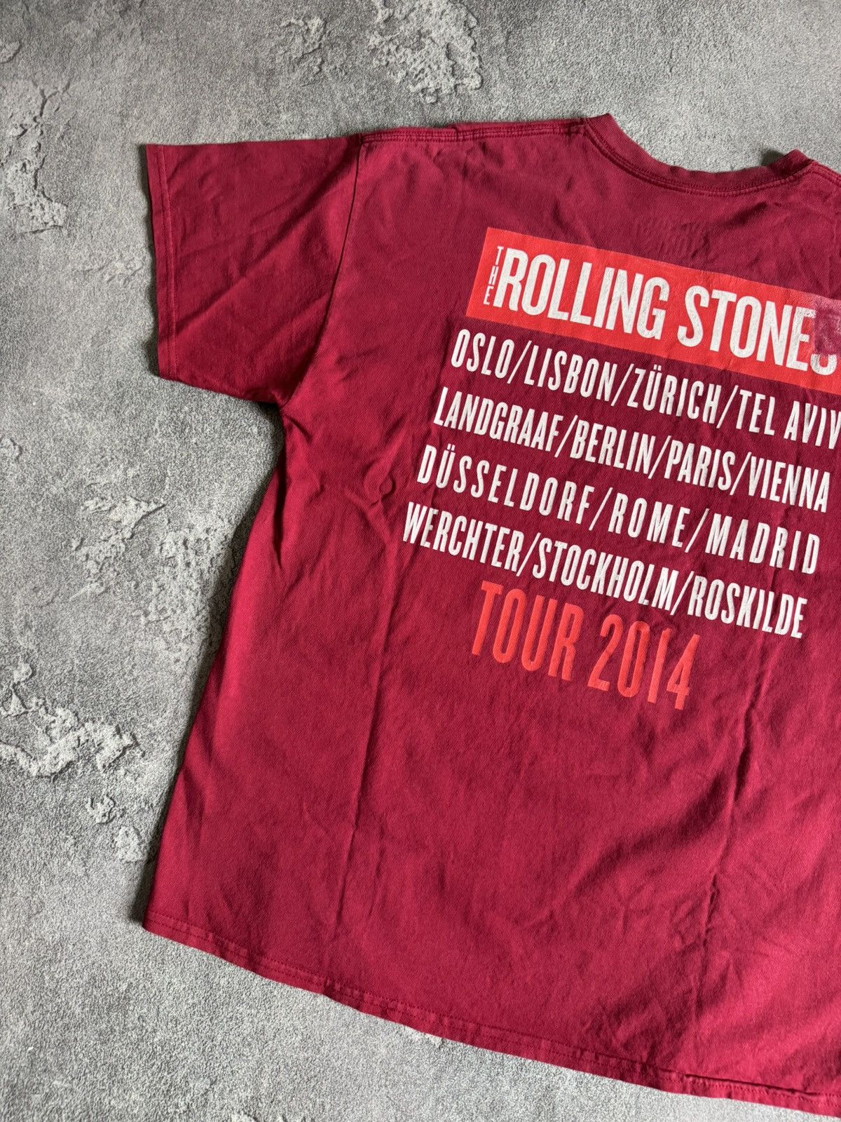 Band Tees × Vintage Rolling Stones XL Tour 2014 tee T-shirt vintage I4 On Fire 🔥 Size US XL / EU 56 / 4 - 13 Thumbnail