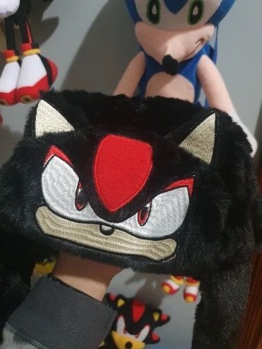 Handmade × Japanese Brand Rare Black Sonic Plush Hat Size ONE SIZE - 5 Thumbnail