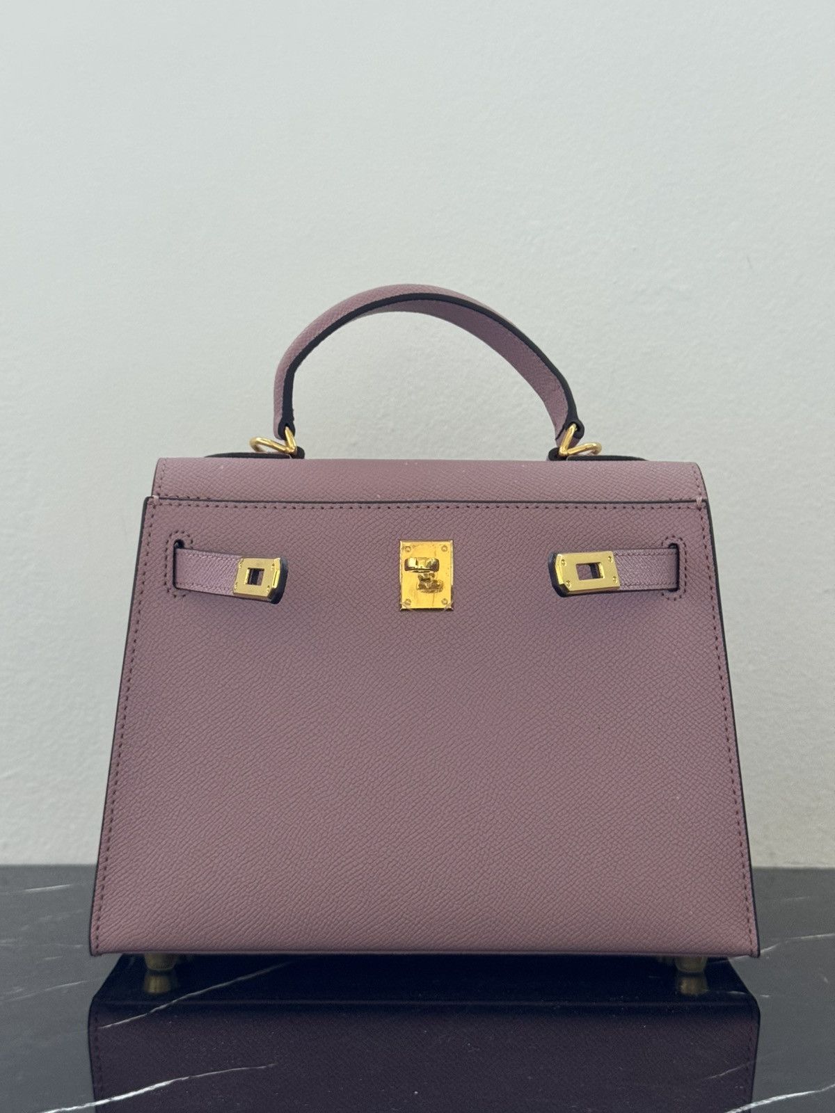 Other Mauve “Kelly-Style” Top Handle Bag Size ONE SIZE - 1 Thumbnail