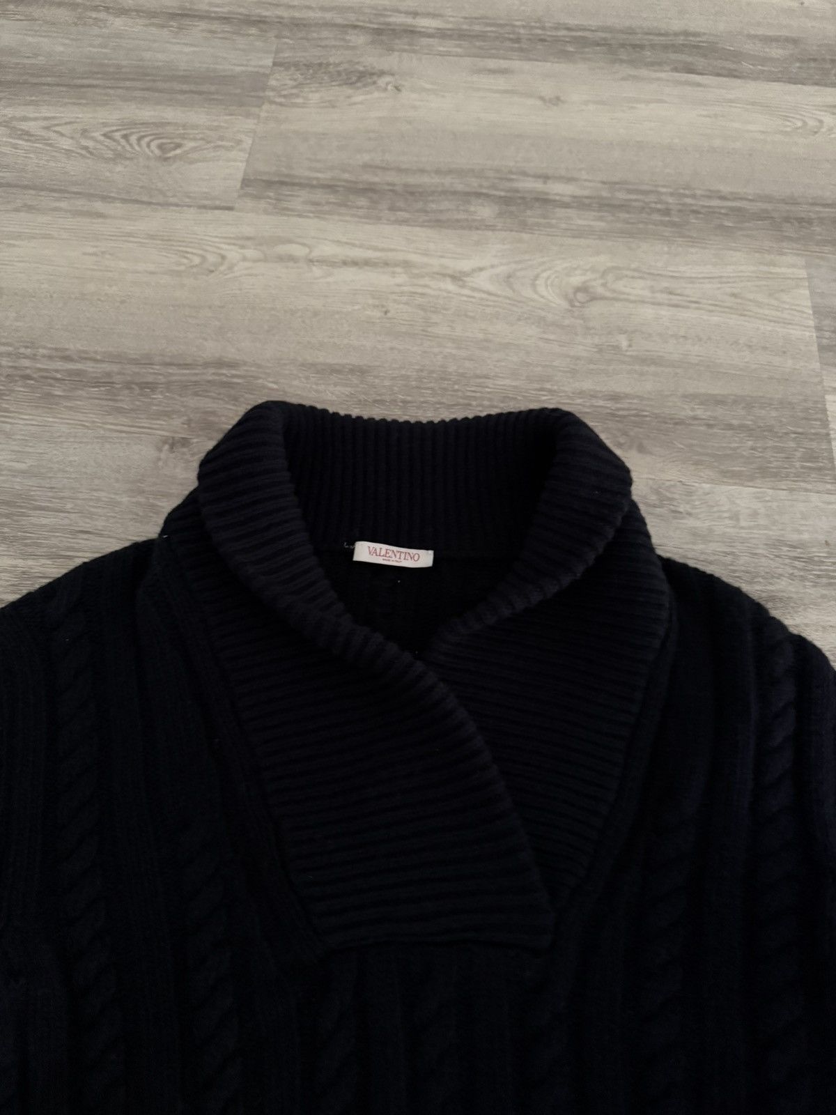 Valentino Valentino Garavani cable-knit virgin wool jumper medium Size US M / EU 48-50 / 2 - 4 Thumbnail