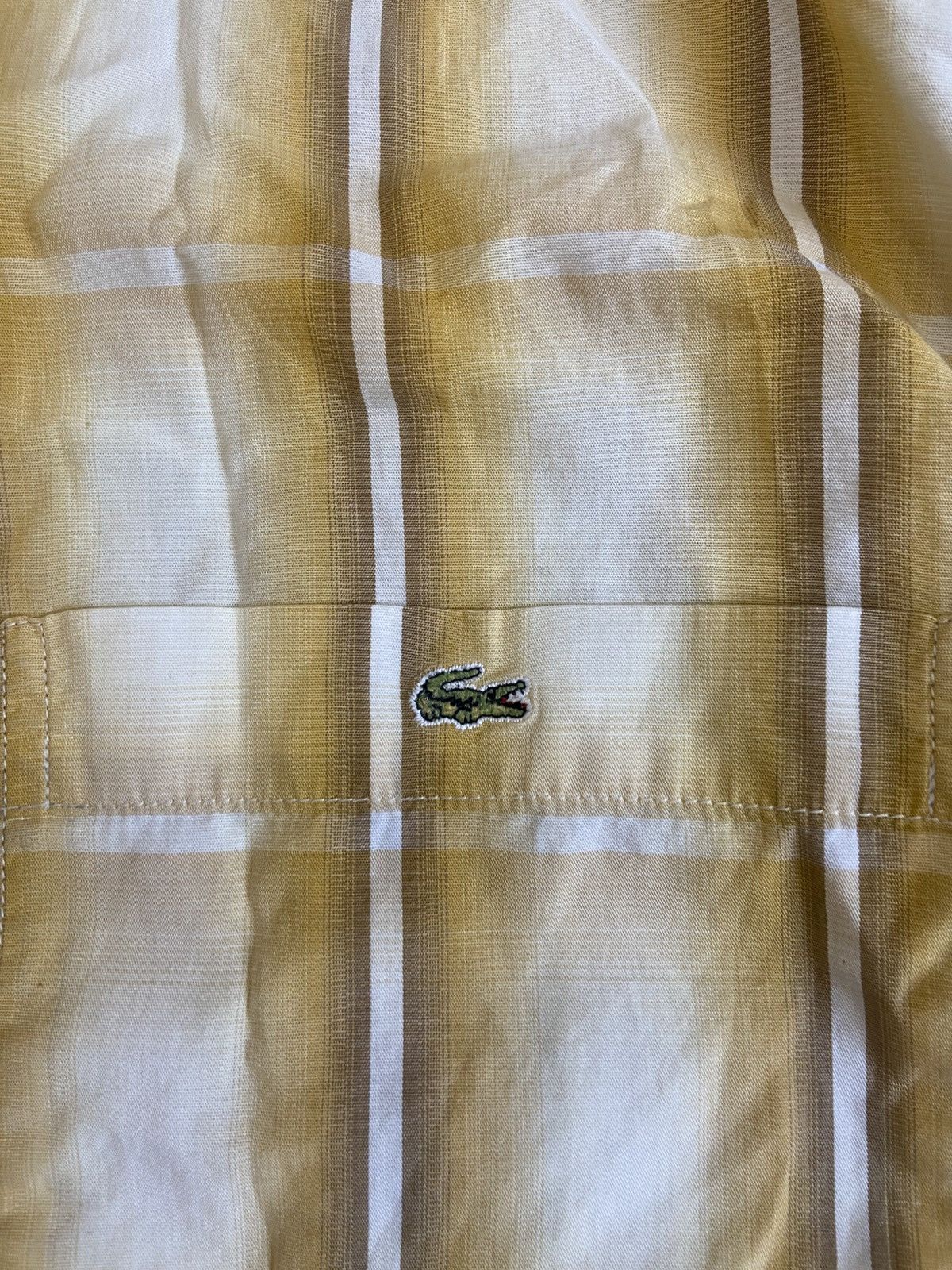 Lacoste Vintage Lacoste check Short Sleeve Shirt with logo Size US L / EU 52-54 / 3 - 4 Thumbnail